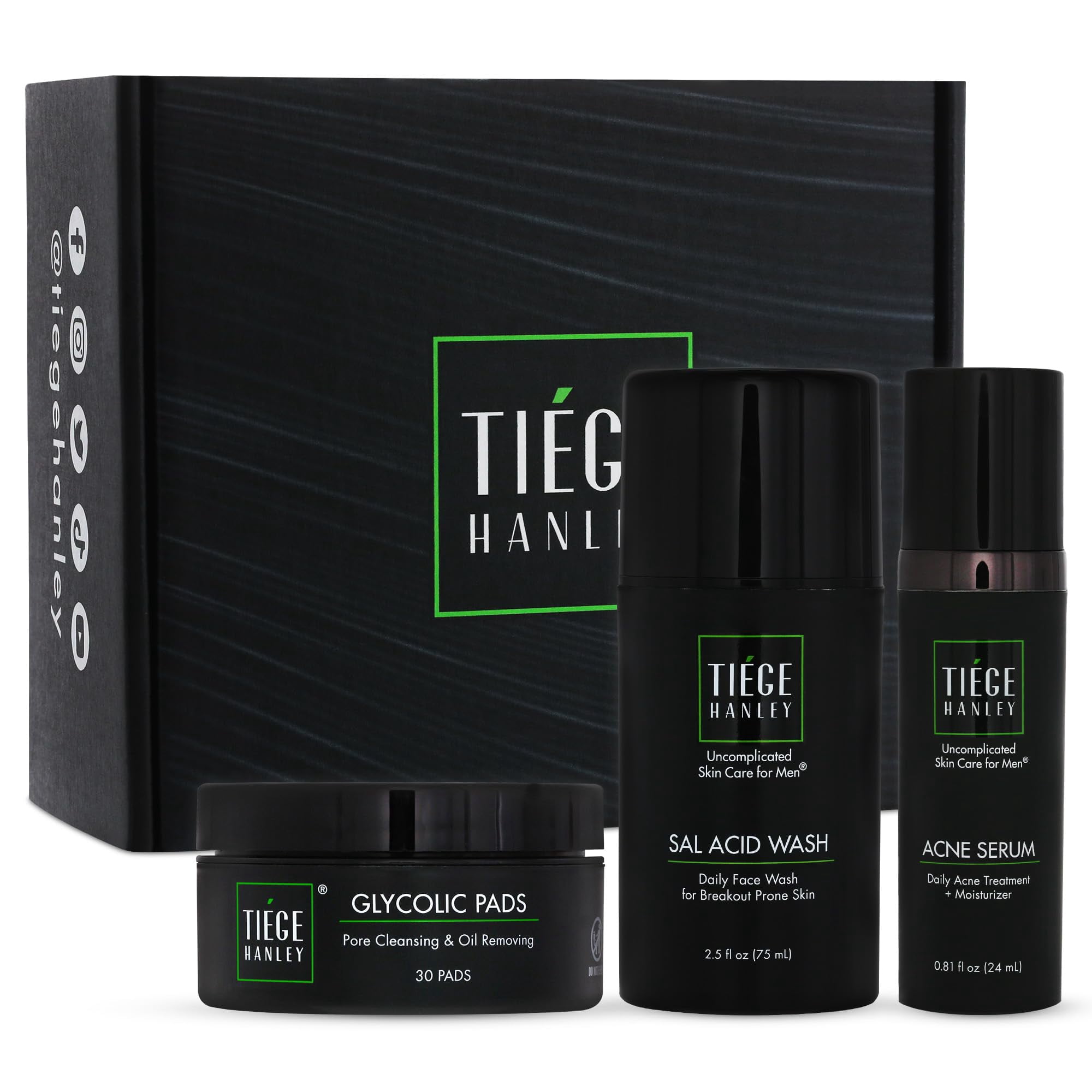 Sistema De Tratamiento Para El Acné Skincare Tiege Hanley De Nivel 1 Para Hombres