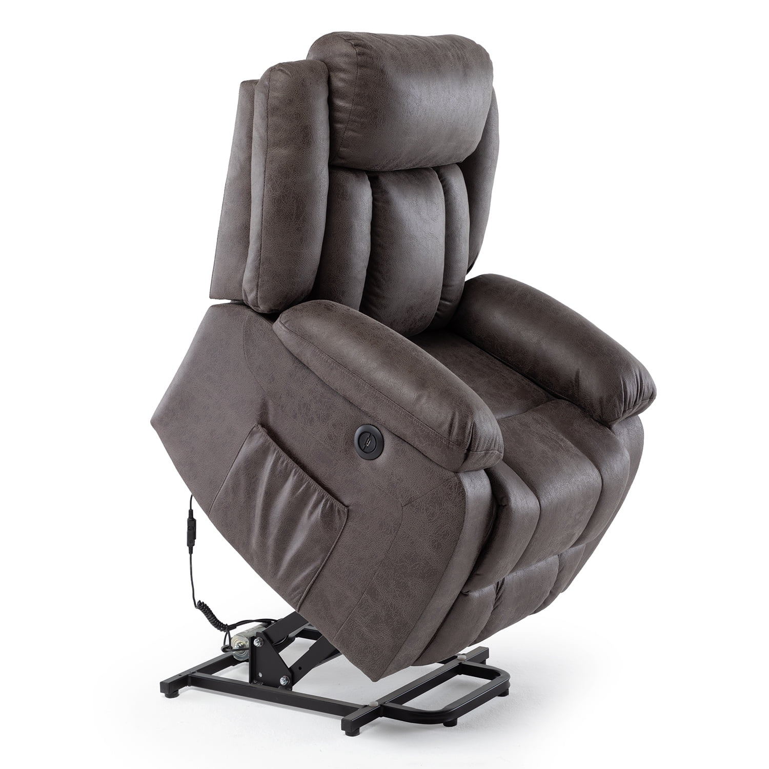 Daniels - Berger Reclinable Eléctrico Con Masaje + Calentador Livorno Café Km8822mbr