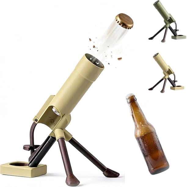 Abridor botella cerveza mortero 51mm táctico lanzador chapas manos libres hombres