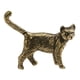 thumbnail image 1 of Estatua De Latón De Gato, Obra De Arte, Té, Mascota, Miniatura Para Mesa, Estantería, Oficina, 1 of 5