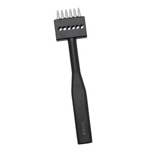 Magideal - Herramienta De Costura De Cuero De Cuero Punch Herramienta De Costura De Cuero Multipropósito Múltiple Herramienta De Puñetazo De Agujero Redondo Para 6 Diente