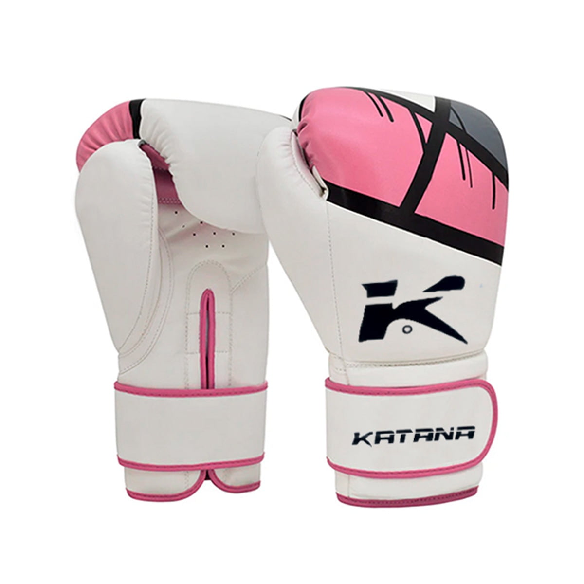 Genérico - Guantes De Boxeo Katana - F7 Ergo – Bgr-f7pk - Rosado Negro - 14 Onz
