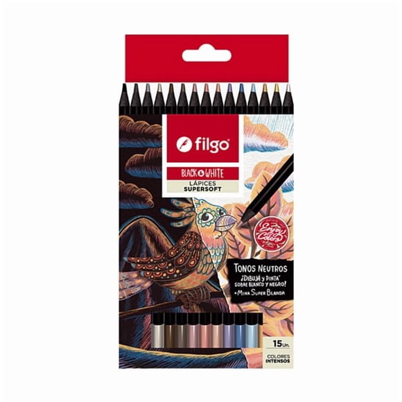 Lapices De Colores De Madera Estuche 15 Neutro