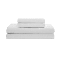 Incatex - Juego Sábanas 1 Plazas 200 Hilos Blanca