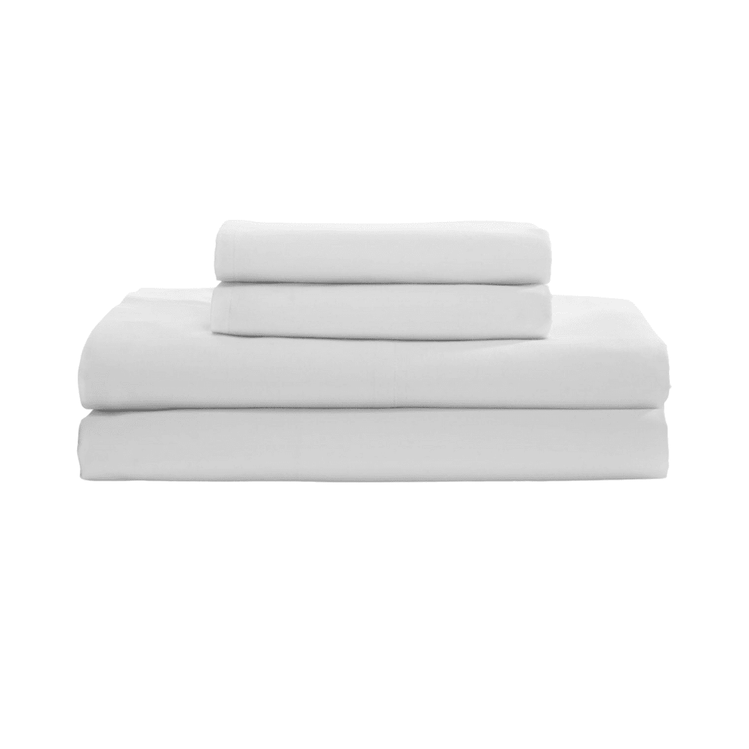 Incatex - Juego Sábanas King 200 Hilos Blanca