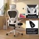 thumbnail image 3 of Silla Oficina Escritorio Ergonomica Norplat Lumbar Pro 4d  Negro Y Blanco Malla, 3 of 12