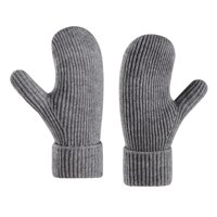 Xusx111 - Unisex Invierno Tostado Caliente Sólido Punto Guantes De Punto, Punto Elástico Frío Tiempo Caliente Punto Guantes Gruesos Mittens