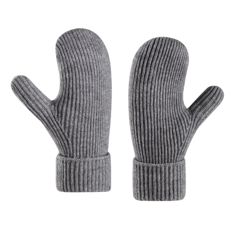 Xusx111 - Unisex Invierno Tostado Caliente Sólido Punto Guantes De Punto, Punto Elástico Frío Tiempo Caliente Punto Guantes Gruesos Mittens