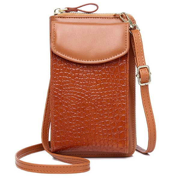 Bolso bandolera pequeño para teléfono, cartera para celular para viajes y compras