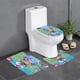 thumbnail image 1 of Luna Petunia Juego de 3 alfombras de baño de coral fleece: tapete de baño + alfombra de inodoro en forma de U + funda de tapa de inodoro en forma de O, 1 of 6