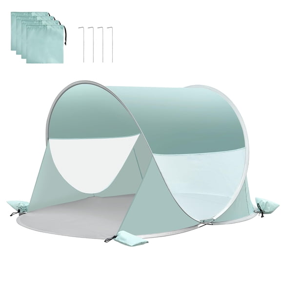 Carpa de playa portátil emergente ISILER con protección solar UPF 50+