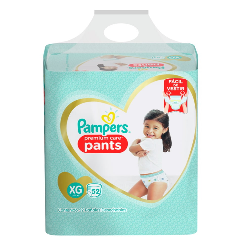 Pañales Desechables Pampers Pants Premium Care Xg 52 Uds.