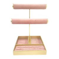 Ioensy - Estante De Joyería Elegante Organizador De Joyas Para El Hogar, Centro Comercial, Tocador, Estilo F