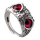 thumbnail image 2 of Demon Eye Owl Anillos Retro Elegante Anillo Llamativo Para Pareja Amantes Hombres Mujeres Rojo, 2 of 5