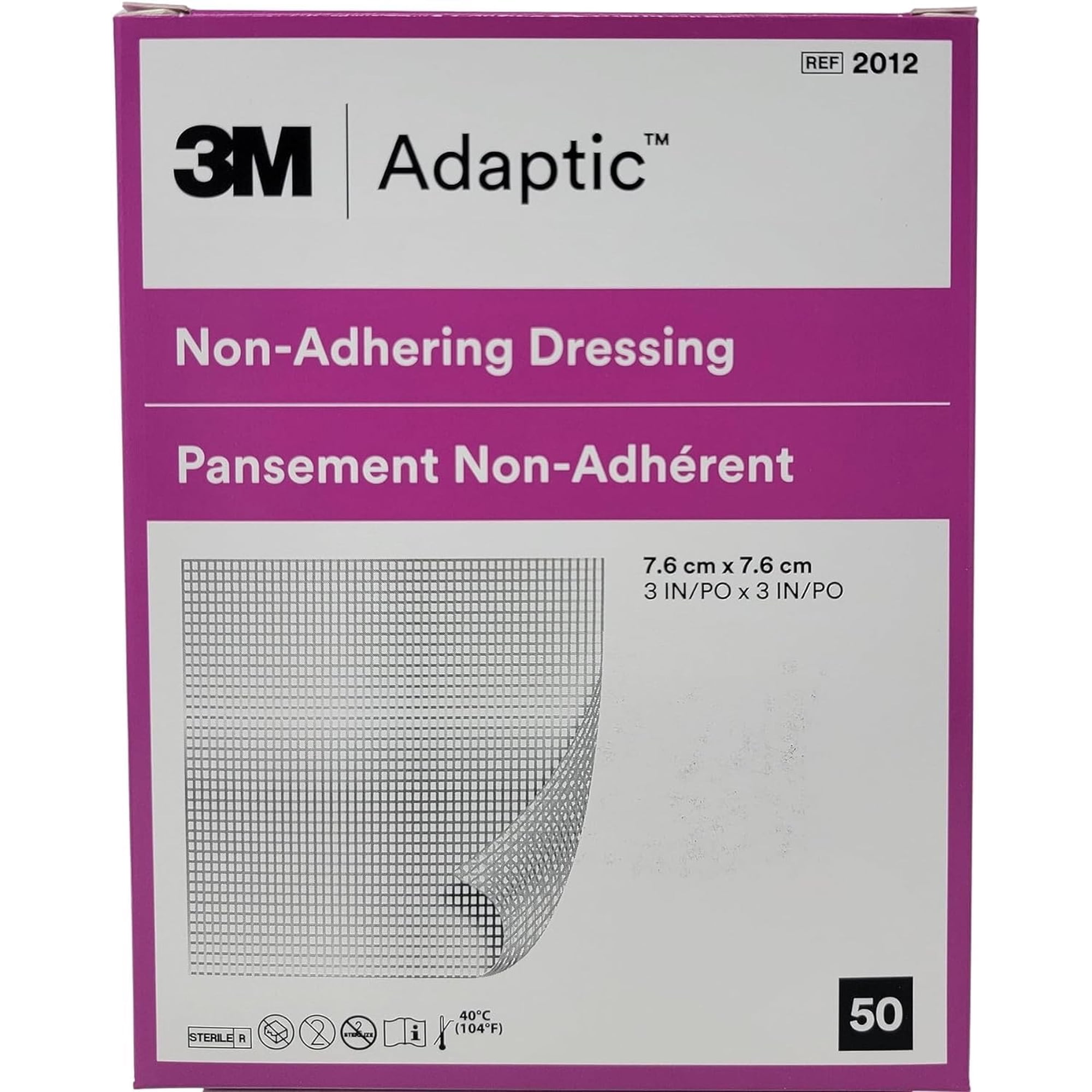 Adaptic - Apósito Adaptativo No Adherente De 3 X 3 Cm (caja De 50)
