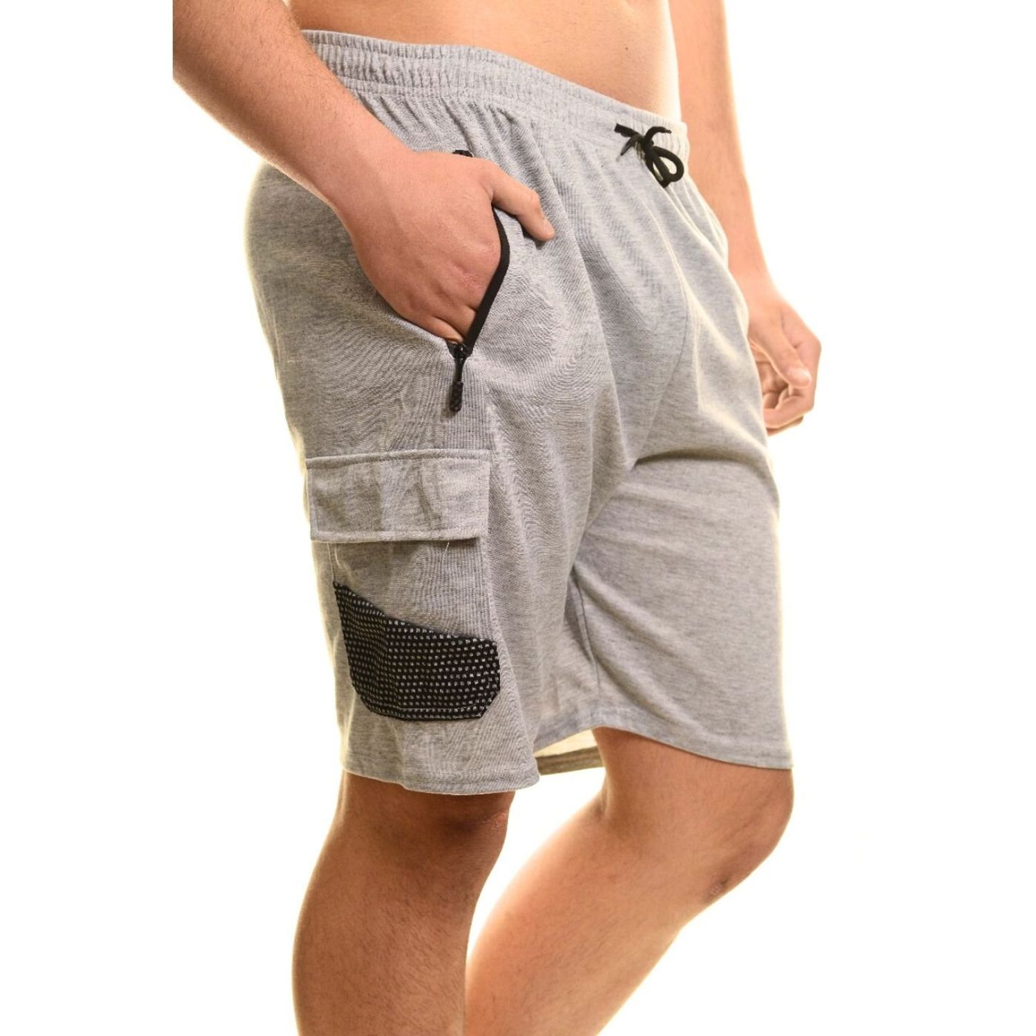 Likeshop - Short Deportivo Cargo Hombre Bolsillos Cierre 7006