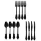 thumbnail image 1 of Cubiertos Desechables Tenedores De Plástico Cucharas Cuchillos Decoración Para Fiestas Cubiertos Negro, 1 of 5