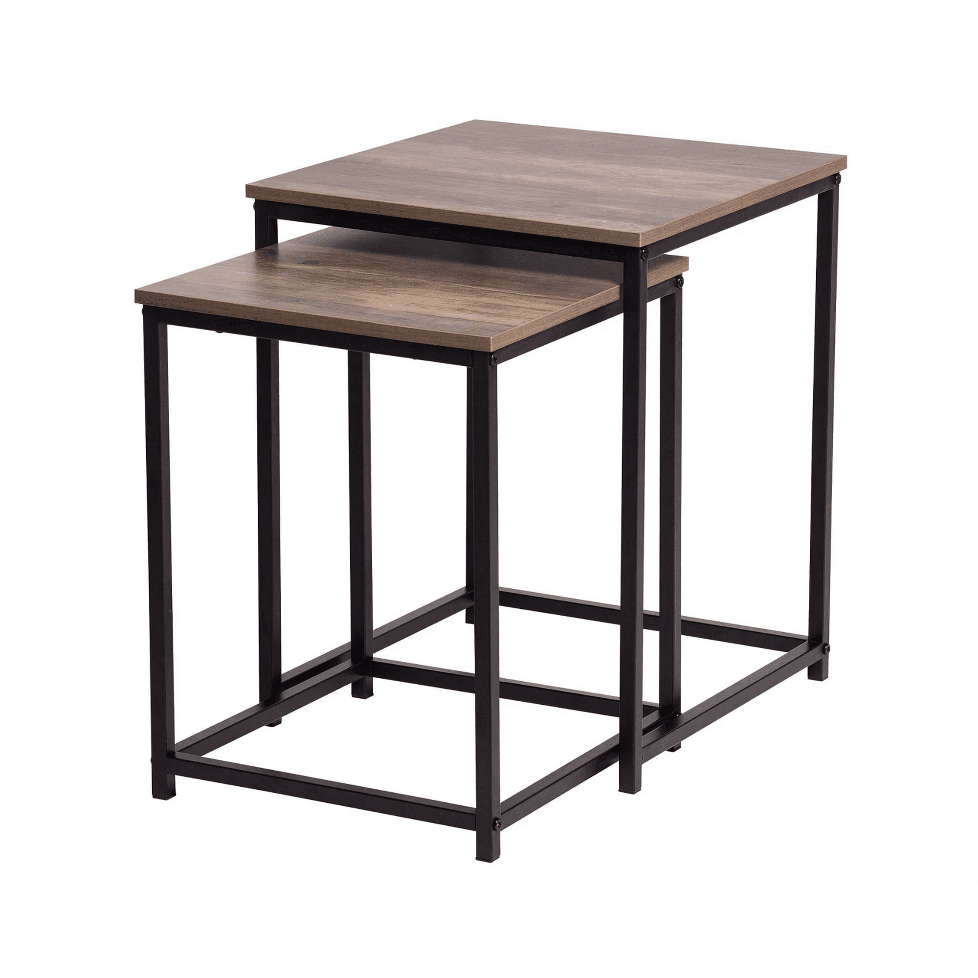 Habita2 Chile - Pack 2 Mesa Centro Tipo Nido Rustic Cuadrada Pack 2 Mesa Centro Tipo Nido Rustic Cuadrada Pack 2 Mesa Centro Tipo Nido Rustic Cuadrada