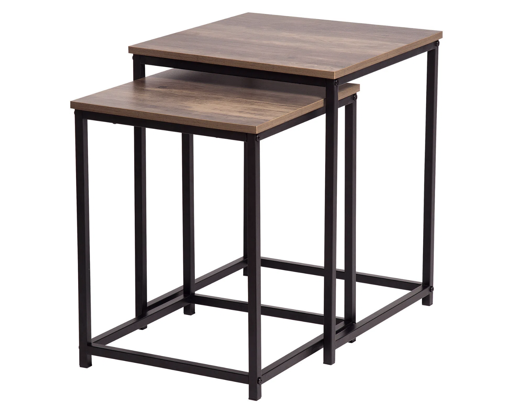 Habita2 Chile - Pack 2 Mesa Centro Tipo Nido Rustic Cuadrada Pack 2 Mesa Centro Tipo Nido Rustic Cuadrada Pack 2 Mesa Centro Tipo Nido Rustic Cuadrada