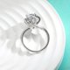 thumbnail image 4 of Anillos de Compromiso de Moissanita de 2 Uds para Mujer Corte Redondo Anillo de Promesa de Aniversario de Plata Esterlina Color D VVS1 Anillos de Moissanita Anillos de Diamante con Certificado, 4 of 7