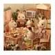 thumbnail image 3 of Familia Conejo Chocolate Juguete Calico critters Sylvanian Families, 3 of 3