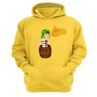 Genérico - Polerón Canguro El Chavo Del 8 Amarillo Talla S Unisex