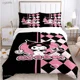 thumbnail image 1 of Kuromi Cartoon Anime Cute All Season Duvet Cover Comforter Bedding Set Soft Quilt Cover and Pillowcases Single/Double/Queen/ Bed Sheets, 1 of 5
