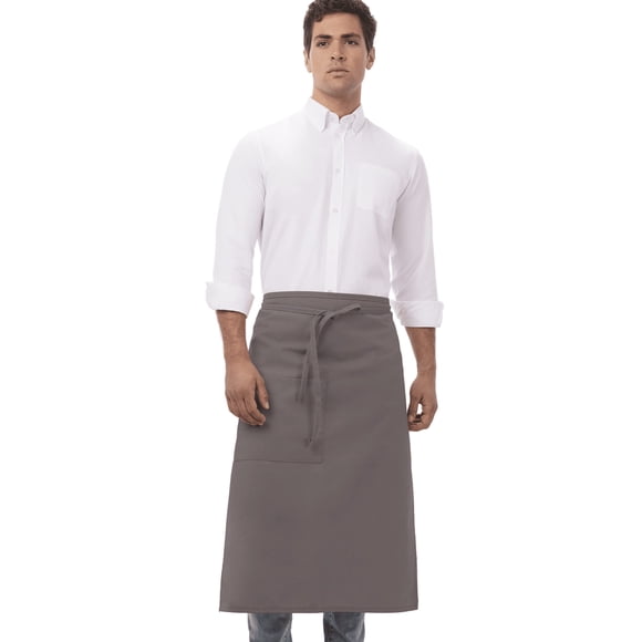 Delantal Chef Works Unisex Bistro en Pizarra con Cinta de Cintura Talla Única