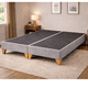 thumbnail image 2 of Base Cama 2 Plazas LORE Felpa Premium / Reforzada Con Patas De Madera, 2 of 3