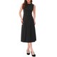 thumbnail image 2 of INSPIRE CHIC Vestido de Mujer sin Mangas Cuello Redondo Cintura Alta Línea A Vestidos de Oficina S Negro, 2 of 6