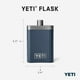 thumbnail image 3 of Frasco YETI de 200 ml, 7 onzas, con embudo de acero inoxidable, color azul marino, 3 of 3