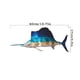 thumbnail image 1 of 1pc Metal Fish Wall Decorative, Wall Art Tropical Fish Sculpture,Sailfish Metal Wrought Iron Silhouette Crafts Interior Wall Home Decor,Christmas Gift, 1 of 3