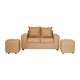 thumbnail image 1 of Living Kahlo 2 Cuerpos + 2 Pouf Tela Oro, 1 of 4