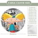 thumbnail image 2 of ¡Oye, Arnold!-theme Fitted Round Tablecloths Elastic Edged Table Covers Waterproof Table Cloth for Kitchen Holiday Party Tables Decor 150cm, 2 of 6