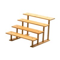 Magideal - Estante De Almacenamiento De Escritorio Con Elevador De Exhibición, Soporte De Exhibición De Joyas De Múltiples Capas, Artesanías Simples Para Adornos 4 Niveles 33 Cm