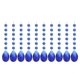 thumbnail image 1 of Uxcell Colgantes de Cristal en Forma de Lágrima para Candelabro, Paquete de 10, Longitud de 165mm, Prismas de Candelabro de 38mm, Azul Oscuro, 1 of 7