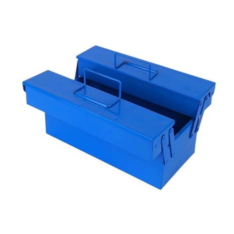 Magideal - Caja De Herramientas De Hierro De Doble Capa Con El Hogar Para Una Fácil Clasificación Caja Organizadora De Herramientas Multifunción Portátil De Alta