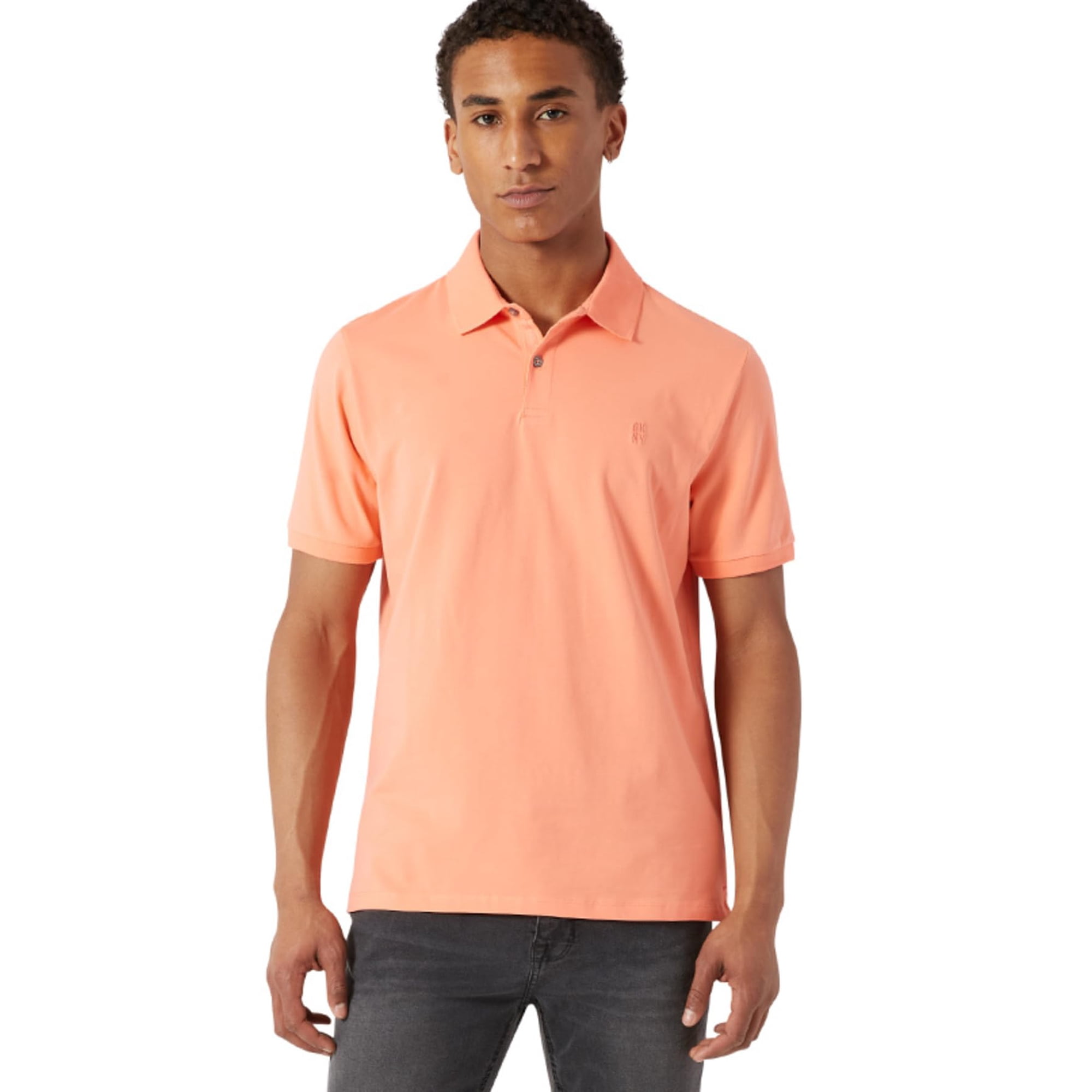 Camiseta Polo Dkny De Algodón Suave Ajuste Moderno Secado Rápido Coral