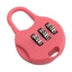 thumbnail image 1 of Candado De Combinación De 3 Dígitos Cerradura De Cajón Doméstico Cerradura De Contraseña Cerradura De Equipaje Rosa Profundo, 1 of 3