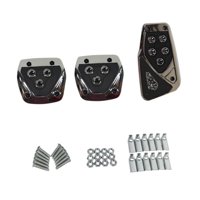 Magideal - 2X Almohadillas De Pedal De Coche Genéricas De Alto Rendimiento Para Vehículos Fáciles De Instalar Accesorios Automotrices Para Autos Cubiertas De Ped Equipo Manual Negro