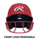 thumbnail image 2 of Casco de bateo de softbol Rawlings Serie RX2 Junior Scarlet, 2 of 7
