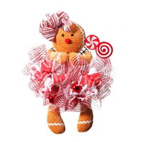 Bothyi - Adorno Navideño Para Puerta Delantera De Hombre De Jengibre Para Niños, Centro Comercial Al Aire Libre