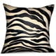 thumbnail image 2 of Cojín Plutus Brands, cebra negra, diseño animal negro, 2 of 4