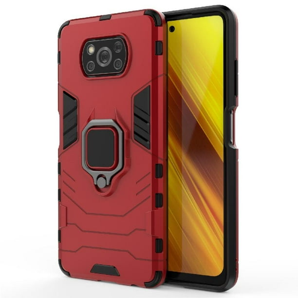 FOXDOCK Funda Antigolpes para Xiaomi POCO X3 NFC – Protección Total con Soporte y Diseño Robusto