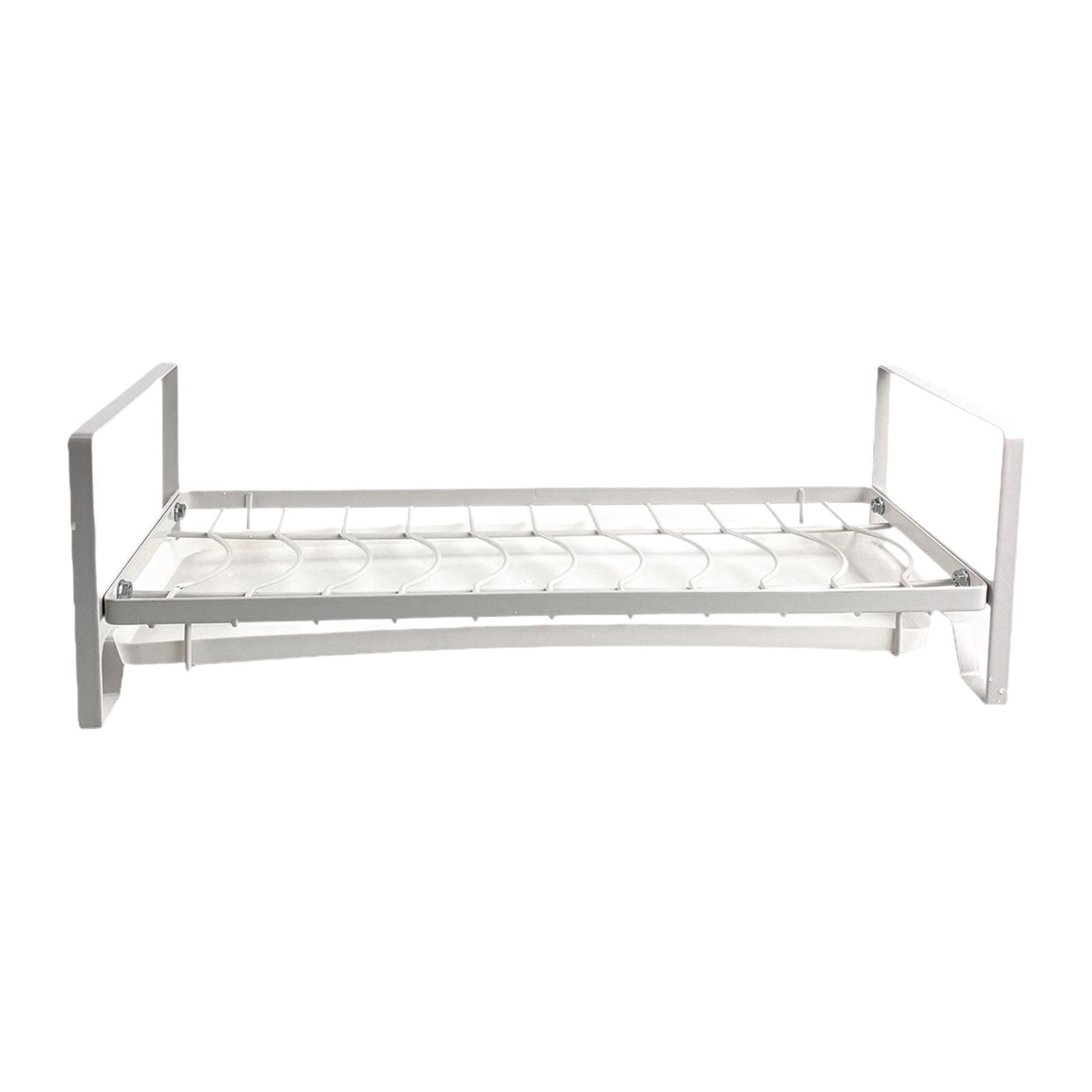 Magideal - Estante Para Platos, Soporte Para Platos, Fácil De Limpiar, De Pie, Resistente Al Óxido, Ahorro De Espacio, Resistente, Escurridor De Platos De Hierro