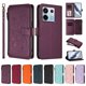 thumbnail image 3 of Funda Cartera Mariposa para [Xiaomi Redmi Note 13 Pro 5G] con Soporte y Cremallera Violeta, 3 of 6