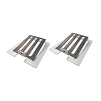 Magideal - 2 Piezas Soporte Para Altavoces De Escritorio Base Inclinada Elevador Para Monitores Estante De Metal Con Amortiguación De Vibraciones Adecuado Para J Gris
