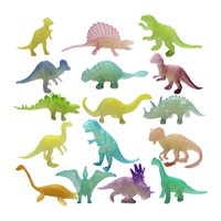 Magideal - 32X Modelos De Dinosaurios En Miniatura Adornos De Juguetes Educativos Regalos Figuras De Animales De Simulación Para Proyectos De Bricolaje Fiestas