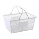 thumbnail image 2 of Cesta De La Compra Portátil Multifunción Con Asa Para Frutas, Juguetes Y Cosméticos, Color Blanco, 2 of 5