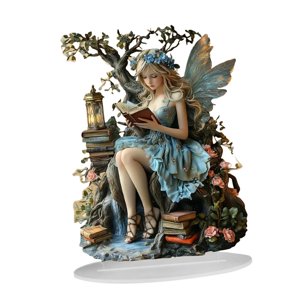 Magideal - Decoración De Elfos De Hadas Bohemios 2D, Letrero De De Hadas, Regalo Para Amigos, Artesanía Artística, Decoración Plana De Acrílico, Adorno De M